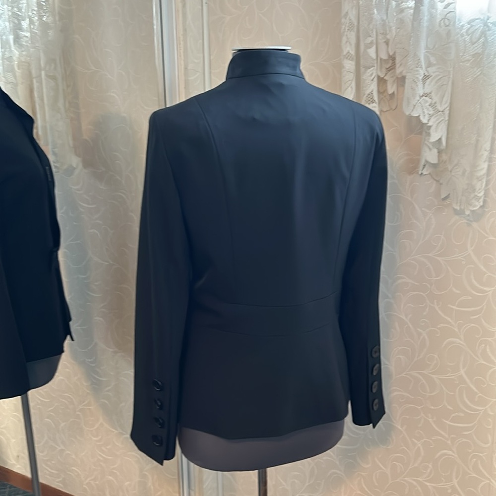 Women’s Black Etcetera Button Down Jacket Size 8 - image 4